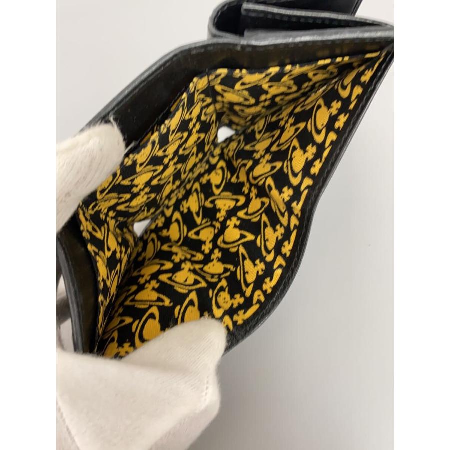 Vivienne Westwood◇ヴィンテージ WATER ORB/3つ折り財布/レザー Vivienne Westwood◇ヴィンテージ WATER ORB/3つ折り財布/レザー