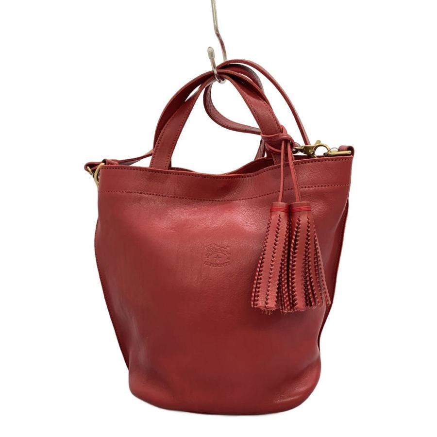 IL BISONTE 2WAY ショルダーバッグ ハンドバッグ タッセル IL BISONTE◇ハンドバッグ/2WAY/ショルダーバッグ/バケツ型/タッセル