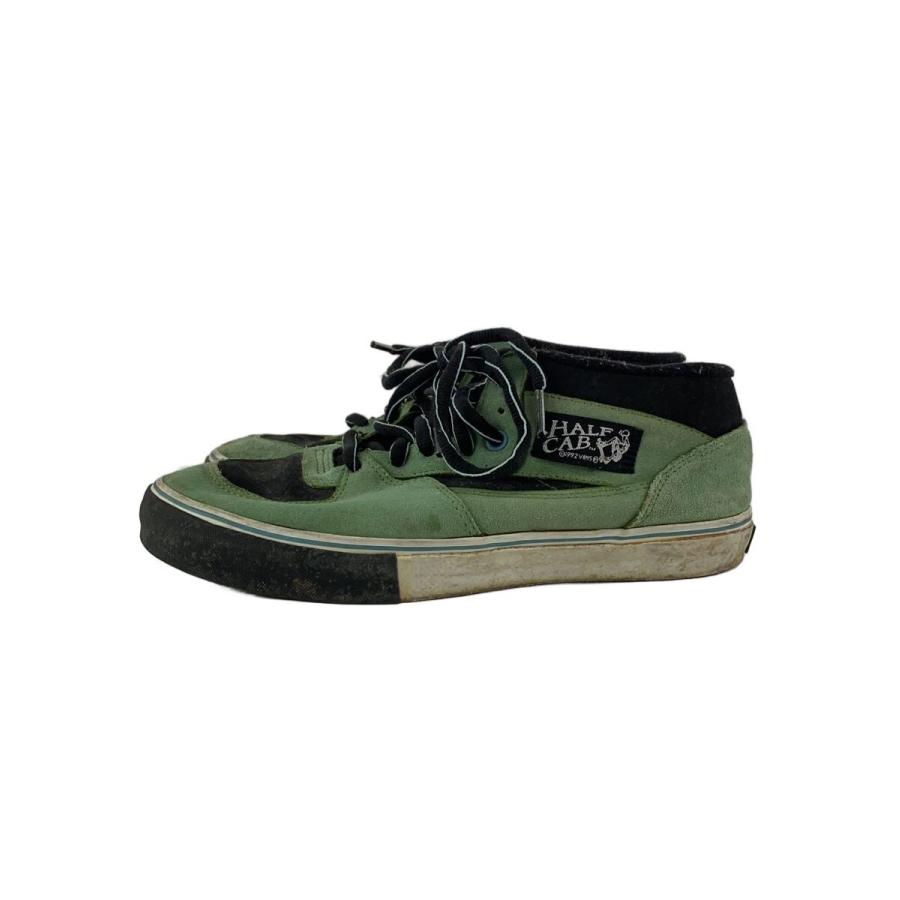 VANS◇ハーフキャブ/ハイカットスニーカー/GRN : セカンドストリート
