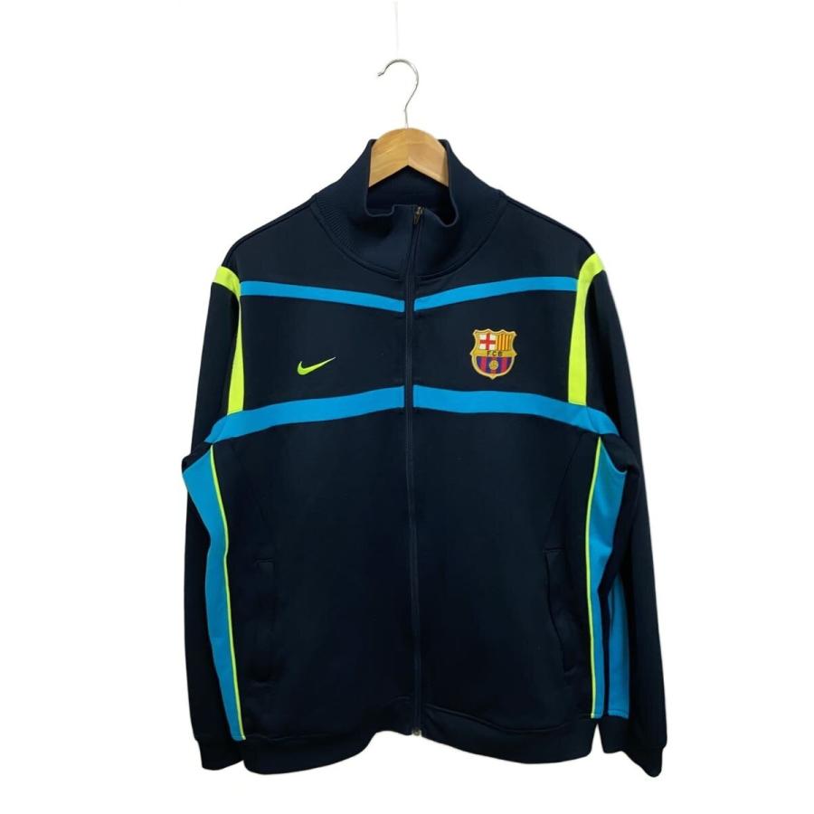 希少品 Nike x FC Barcelona トラックジャケット 12-13 NIKE◇00s/FC BARCELONA/トラックジャケット/XL/ポリエステル/NVY