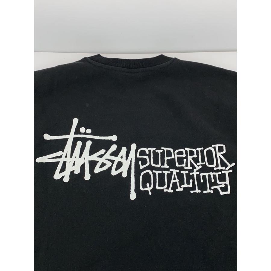 STUSSY◇Superior Quality Crew/スウェット/S/コットン/BLK/1915058
