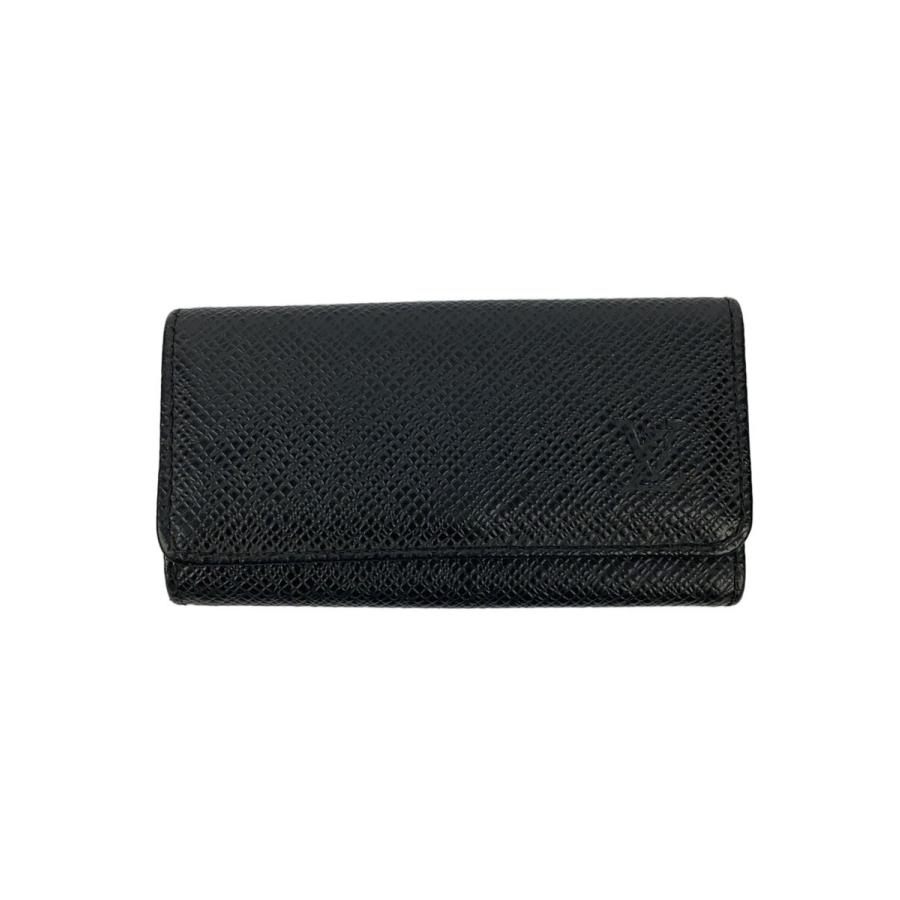 【未使用級】ルイヴィトン ミュルティクレ 4 タイガ コンパクト レザー LOUIS VUITTON◇ミュルティクレ4_タイガ/レザー/BLK/メンズ