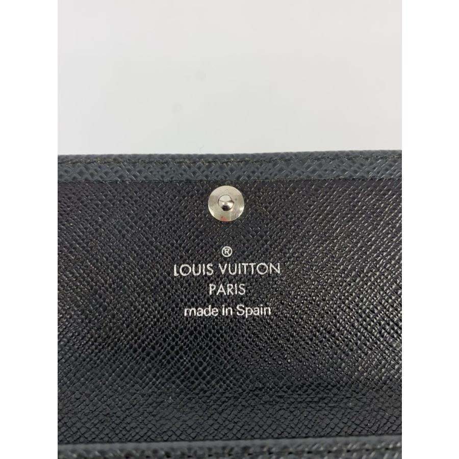 LOUIS VUITTON◇ミュルティクレ4_タイガ/レザー/BLK/メンズ