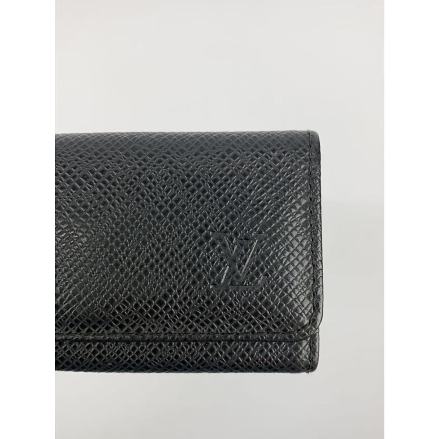 LOUIS VUITTON◇ミュルティクレ4_タイガ/レザー/BLK/メンズ