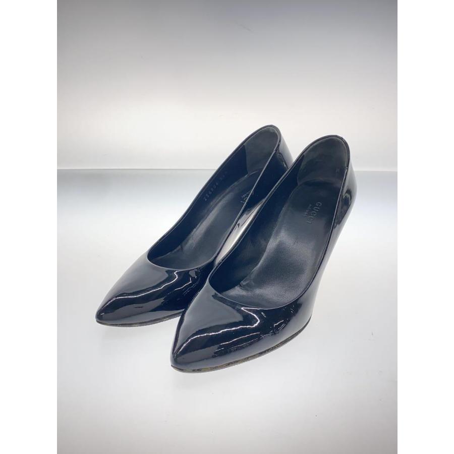 GUCCI◇パンプス/36.5/BLK/エナメル/234806 : 2319315537711 