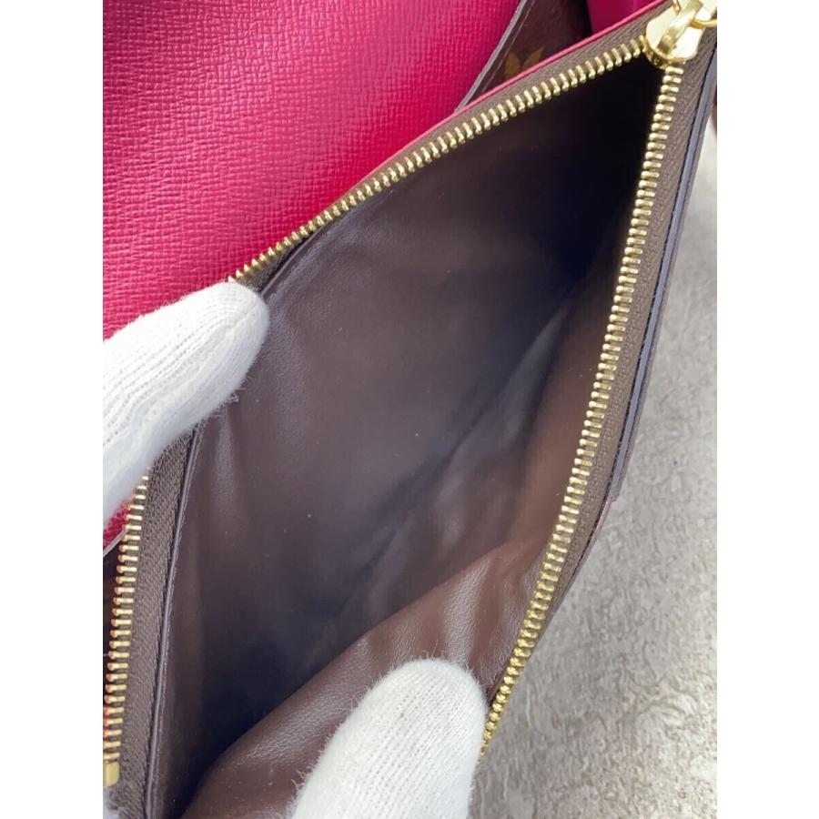 Louis Vuitton フラワーチャーム ピンク LOUIS VUITTON◇ポルト・フォイユ・エミリー_モノグラム