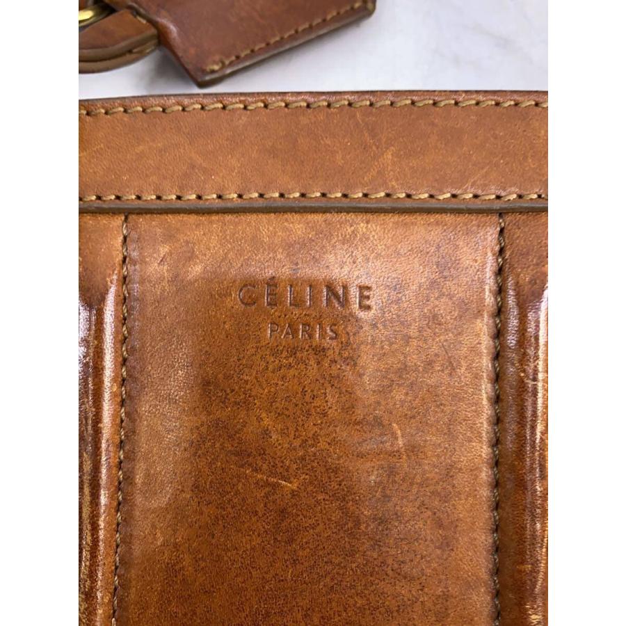 CELINE◆トートバッグ/キャンバス/BRW/総柄_4