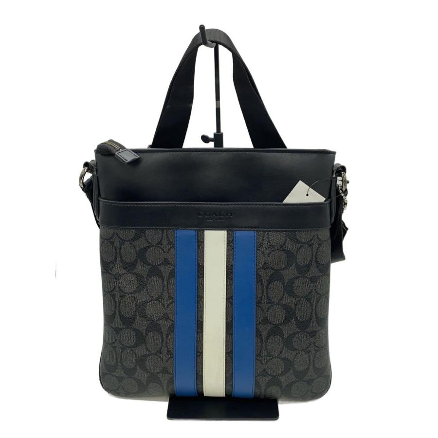 COACH◇ショルダーバッグ/--/BLK/総柄/F26068/角擦れ有 : セカンド 