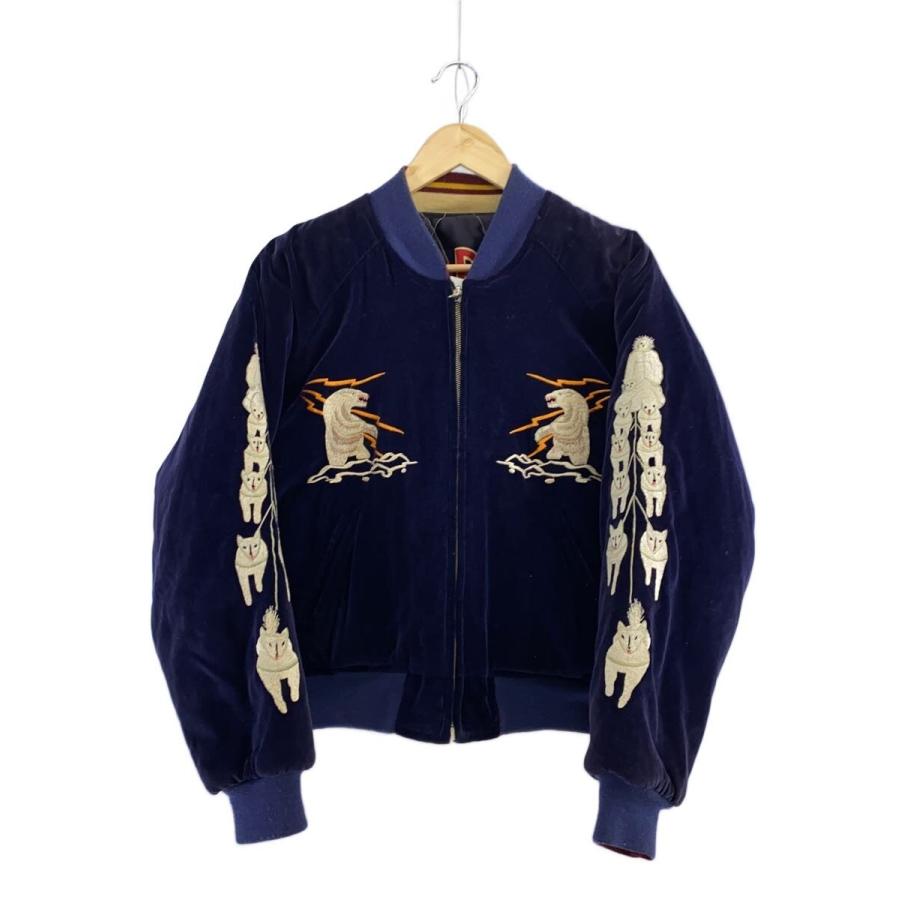 東洋エンタープライズ◇スカジャン/M/コットン/NVY : セカンド