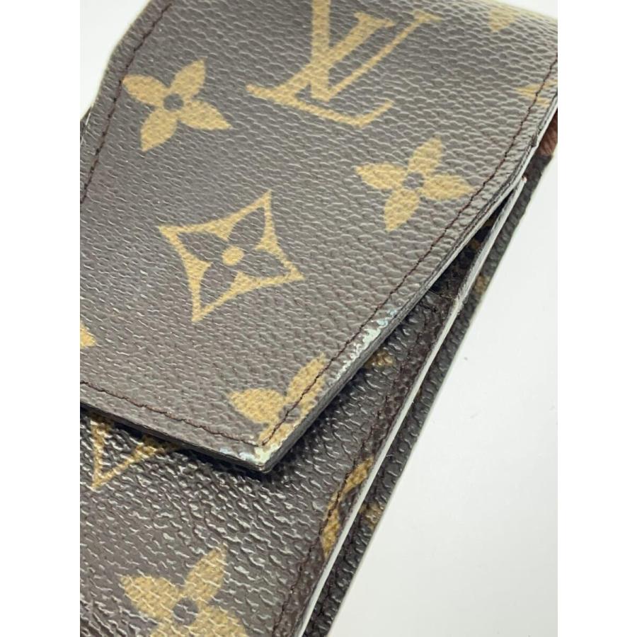 LOUIS VUITTON◇エテュイ・シガレット_モノグラム_BRW/レザー/BRW