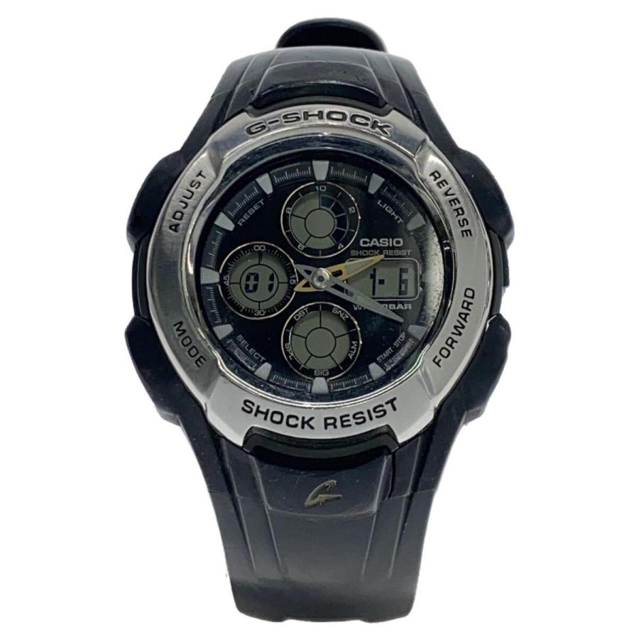 CASIO◇クォーツ腕時計/デジアナ/ラバー/BLK/BLK/G-601