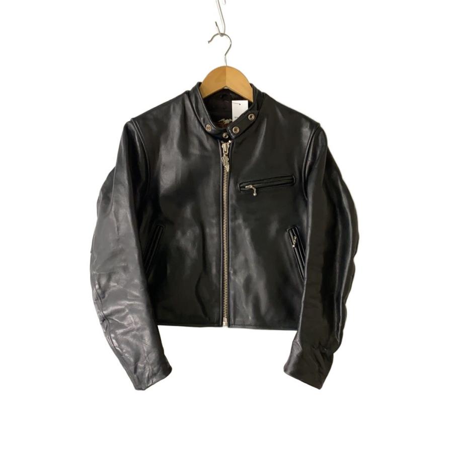 ハーレーダビッドソン　シングルライダースジャケット 革ジャン　XS HARLEY DAVIDSON◇シングルライダースジャケット/XS/牛革/BLK/40182