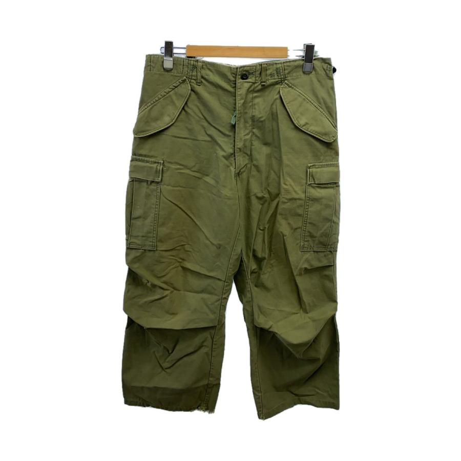 MILITARY◇70-80S/フィールド/M65/カーゴパンツ/M/コットン/GRN/無地