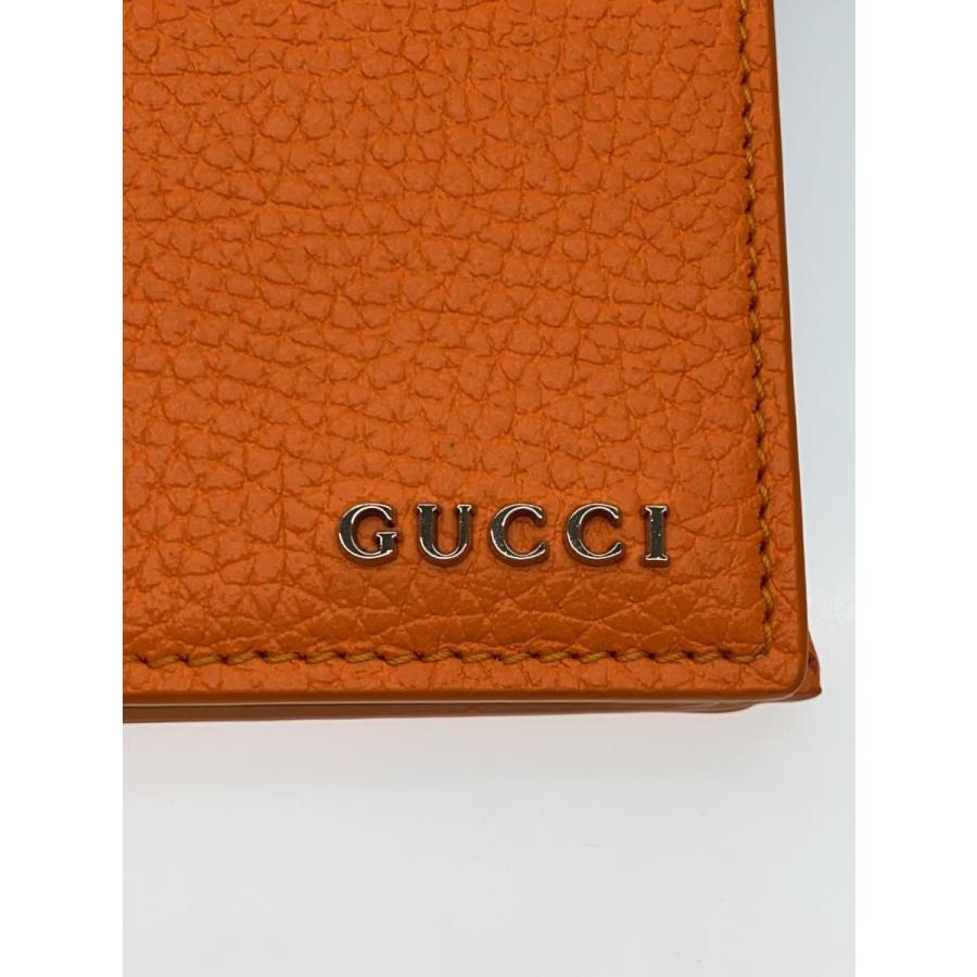 GUCCI◇コインウォレット ホワイト インテリア/レザー/ORN/無地