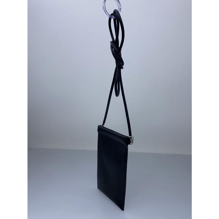 r*i様 [美品]メゾンマルジェラ黒ショルダーバッグ カードホルダー付 S55W Maison Margiela◇ショルダーバッグ/レザー/ブラック/黒 : セカンド