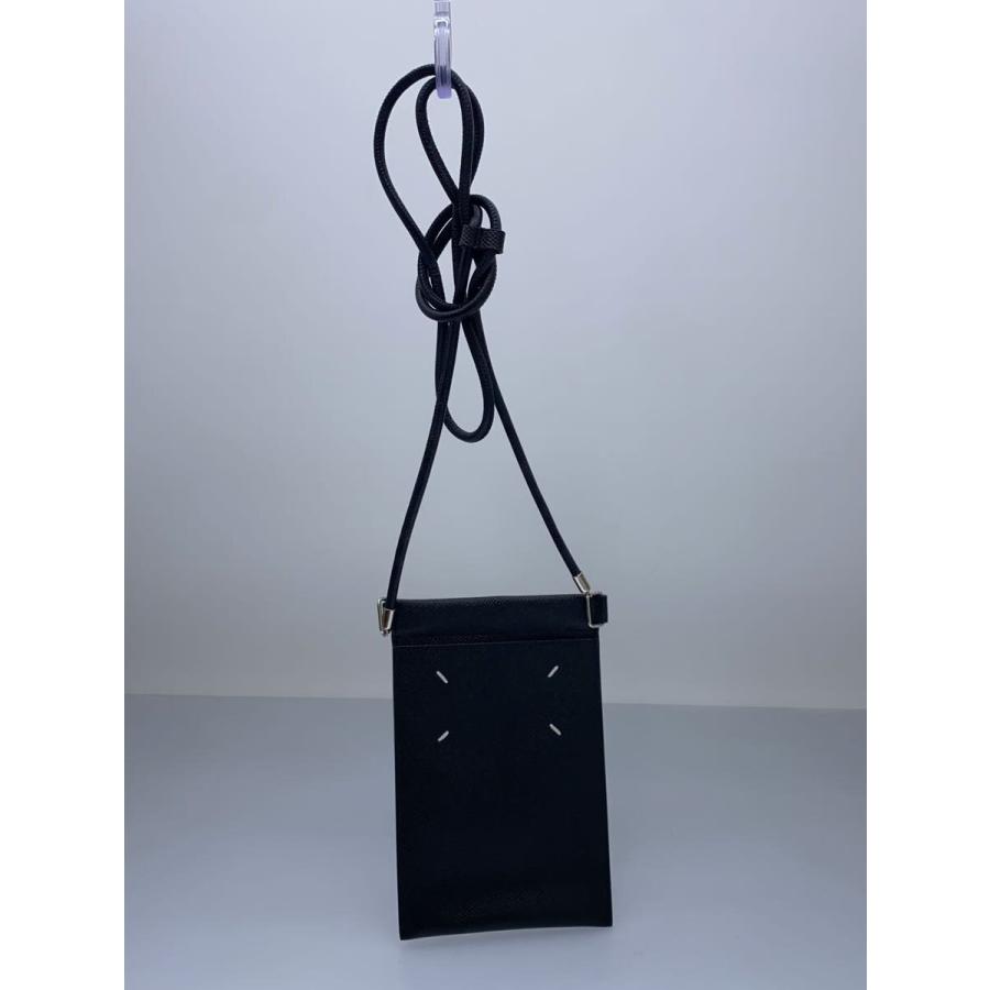 r*i様 [美品]メゾンマルジェラ黒ショルダーバッグ カードホルダー付 S55W Maison Margiela◇ショルダーバッグ/レザー/ブラック/黒 : セカンド