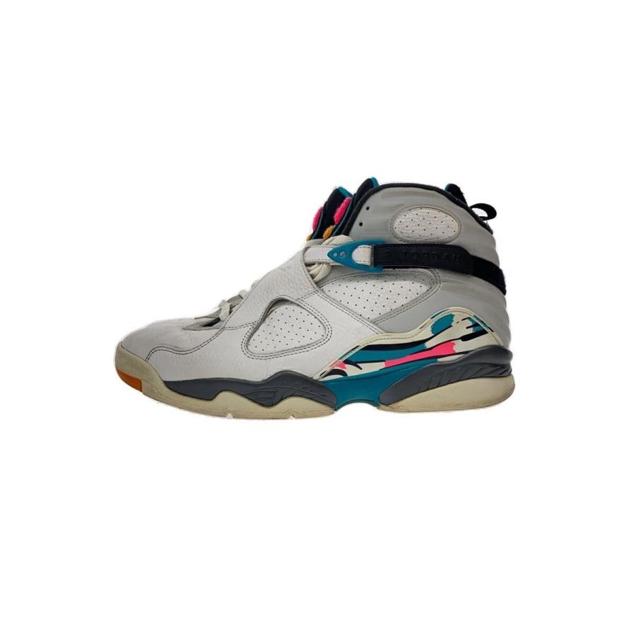 NIKE◇AIR JORDAN 8 RETRO/エアジョーダンレトロ/ホワイト/305381-113 