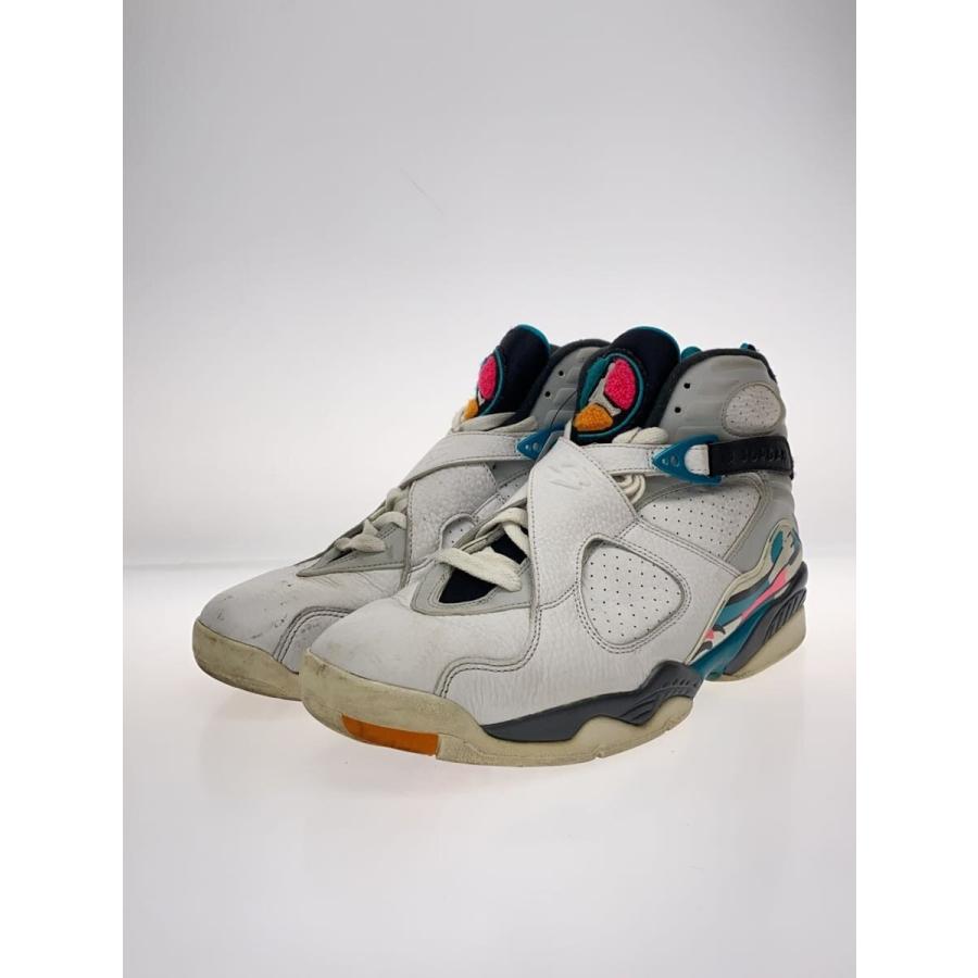 NIKE◇AIR JORDAN 8 RETRO/エアジョーダンレトロ/ホワイト/305381-113 