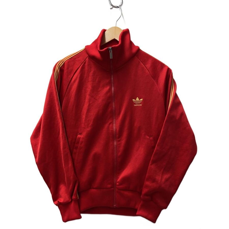 adidas◇70S/西ドイツ/デサント製/ジャージ/--/ポリエステル/RED/無地 