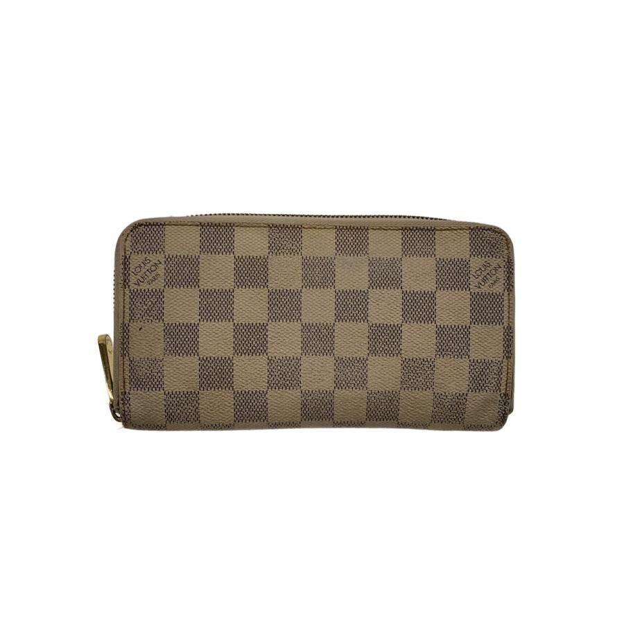 LOUIS VUITTON◇ジッピー・ウォレット_ダミエ・アズール/PVC/WHT