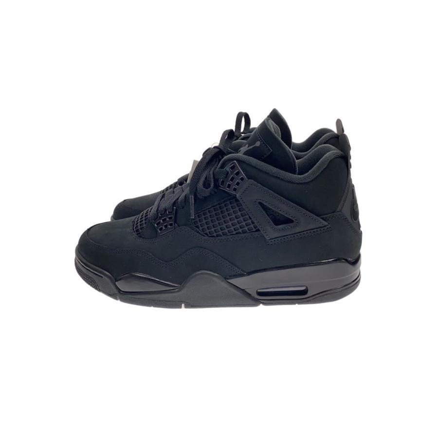 NIKE◇BLACK CAT/AIR JORDAN 4_エア ジョーダン 4/27cm/ブラック 