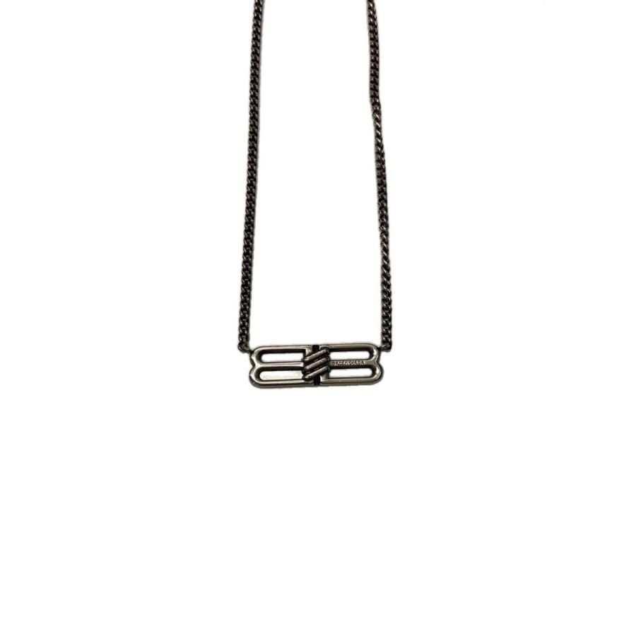 BALENCIAGA◇ネックレス/--/SLV/トップ有/メンズ/BB Icon : セカンド