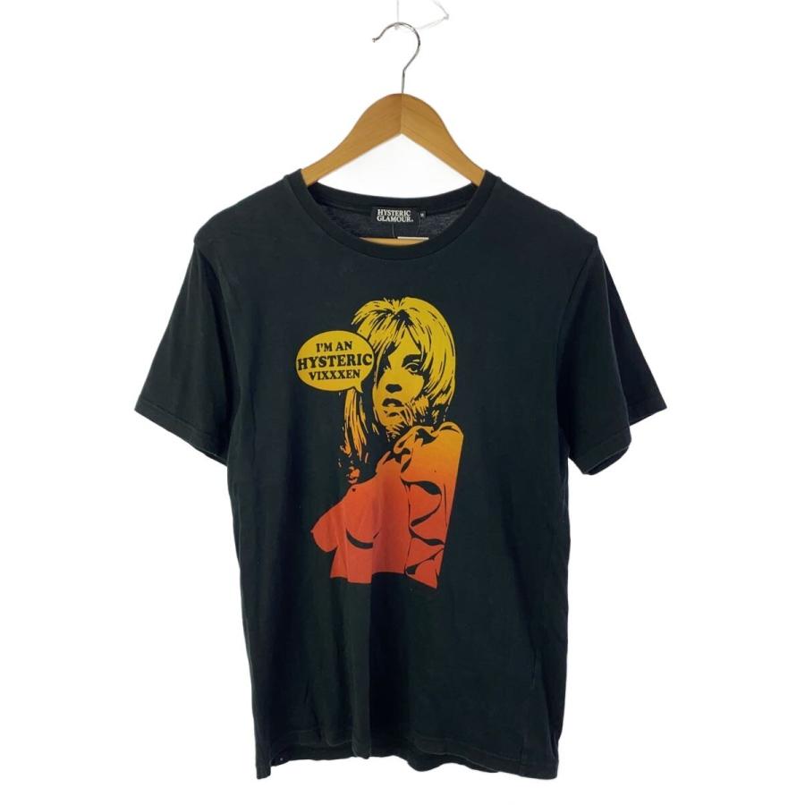 HYSTERIC GLAMOUR Tシャツ HYSTERIC GLAMOUR◇Tシャツ/M/コットン/BLK/0222CT01 : セカンド