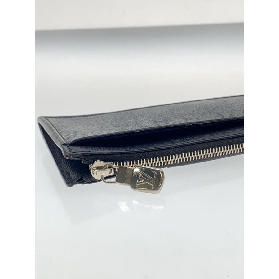 LOUIS VUITTON◇コインカード・ホルダー_ダミエ・グラフィット/PVC/BLK