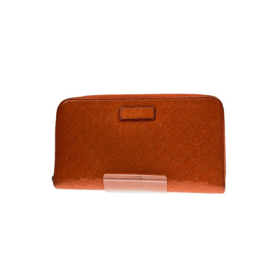 GUCCI◇長財布_マイクログッチシマ/レザー/ORN/レディース