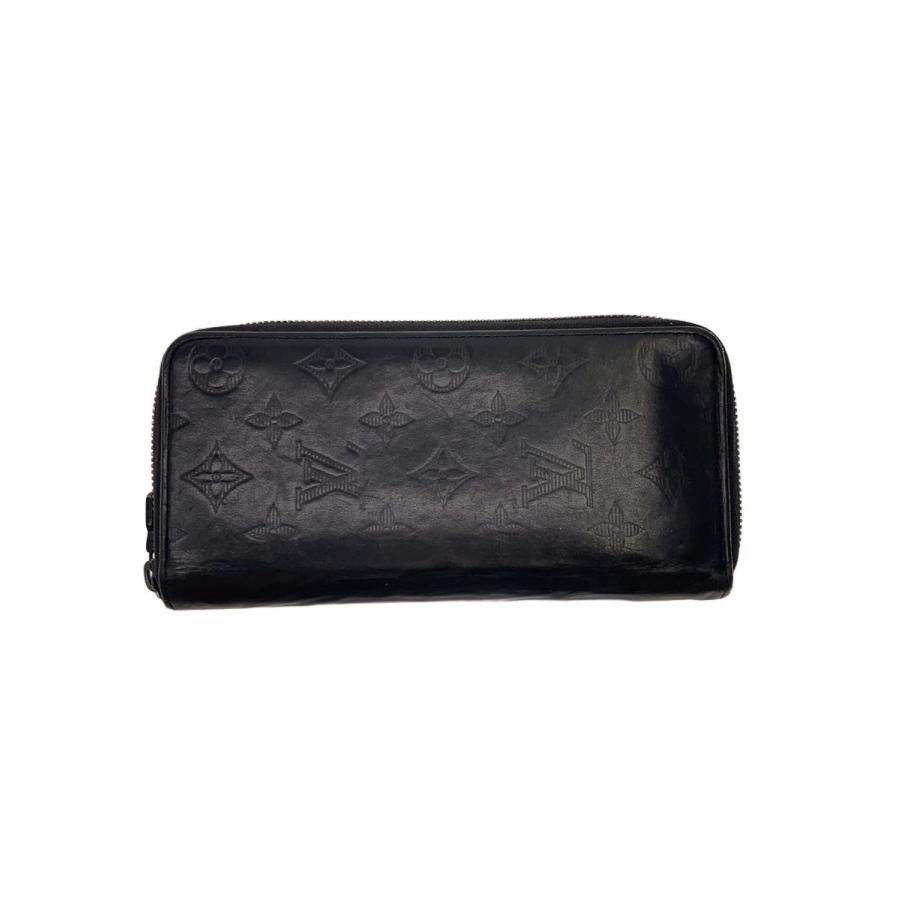 良品 ルイヴィトン モノグラム シャドウ ジッピーウォレット ヴェルティカル 黒 LOUIS VUITTON◇ジッピー・ウォレット・ヴェルティカル_モノグラム
