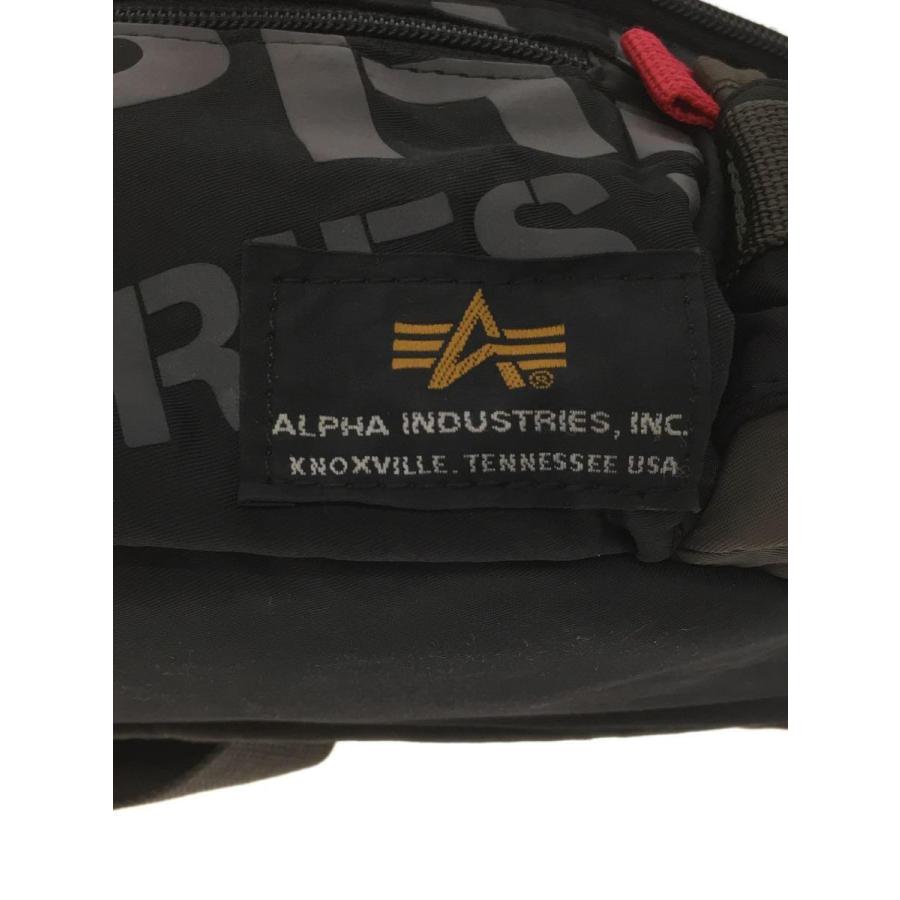 ALPHA INDUSTRIES◆ウエストバッグ/ナイロン/BLK/無地//｜ssol-shopping｜05