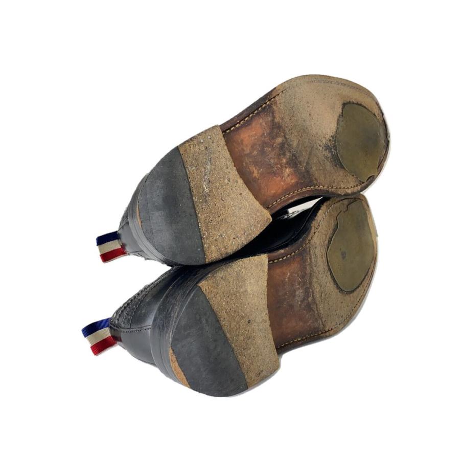 THOM BROWNE. NEW YORK◇ウイングチップシューズ/UK7/BLK/レザー