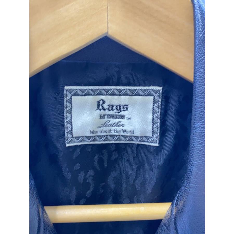 Rags MCGREGOR◇ダブルライダースジャケット/S/山羊革/BLK/211146604 