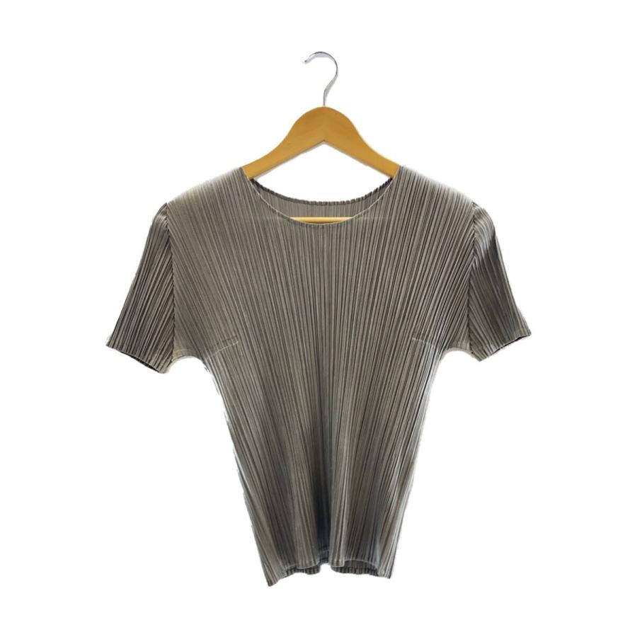 PLEATS PLEASE ISSEY MIYAKE◇半袖カットソー/--/ポリエステル/GRN