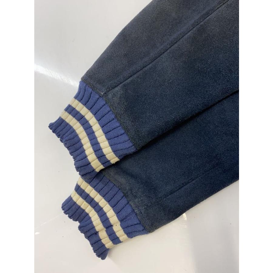 Schott◇スタジャン/M/スウェード/NVY Schott◇スタジャン/42