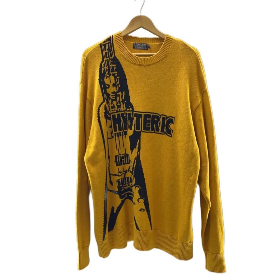 HYSTERIC GLAMOUR◇ニット・セーター(薄手)/XL/ポリエステル/YLW