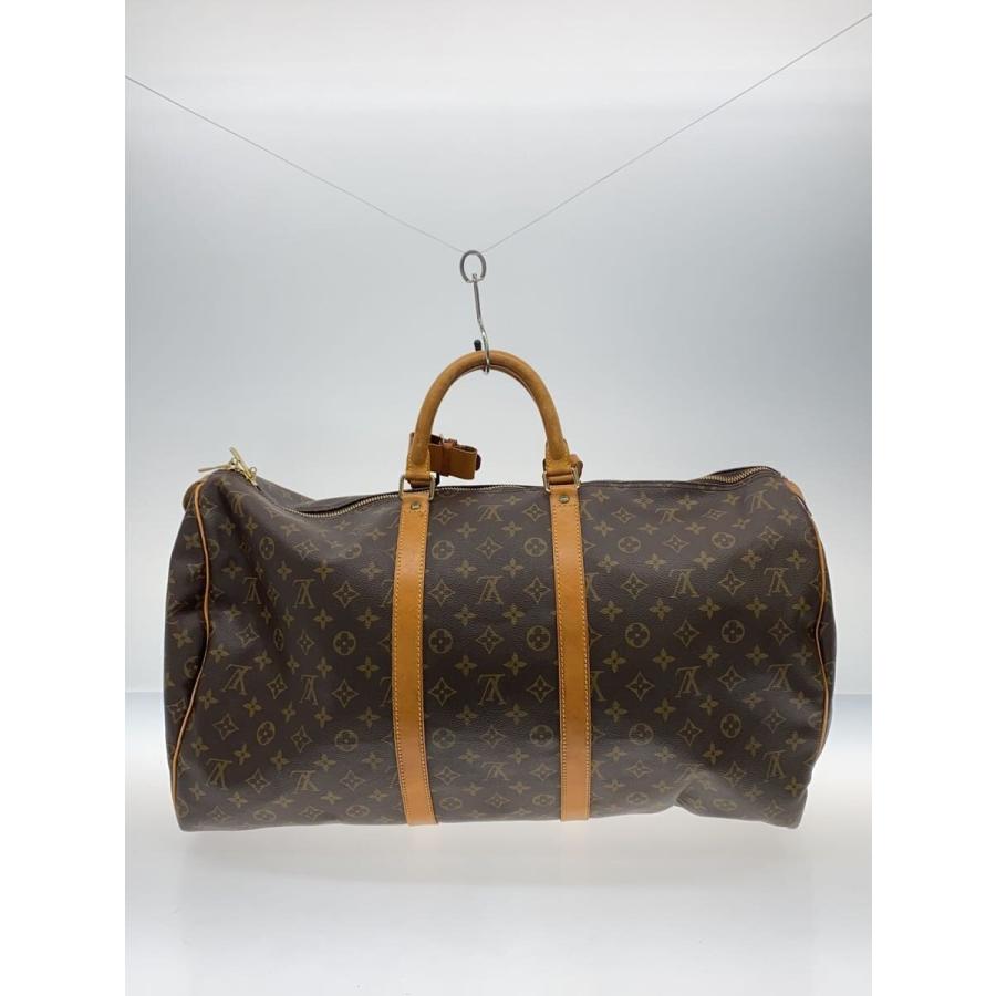 LOUIS VUITTON◆キーポル55_モノグラム・キャンバス/PVC/BRW