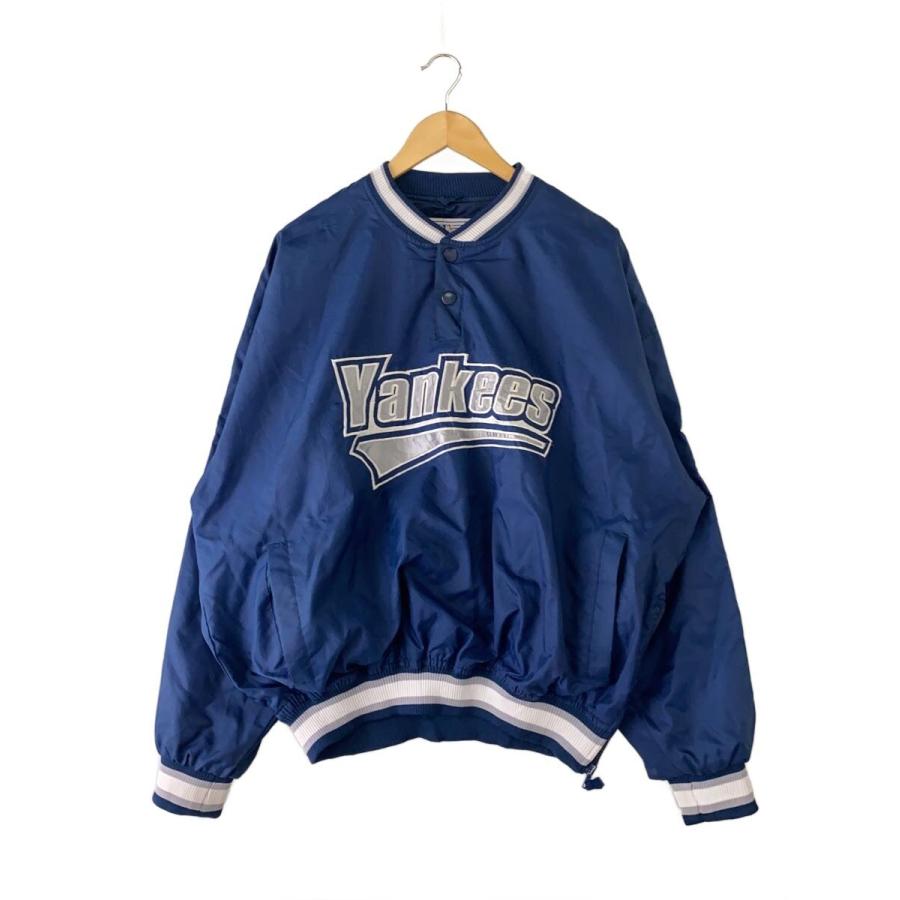 Starter Yankees Stajan 2007‘ 新品デッドストック STARTER◇90s/Yankees/ポケット付きナイロンプルオーバー/裾ジップ/XL