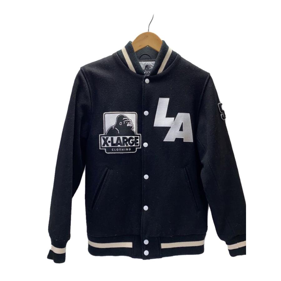 X-LARGE◇スタジャン/M/ウール/BLK/無地/0104508 : セカンド X-LARGE◇スタジャン/M/ウール/BLK/無地/0104508 : セカンド