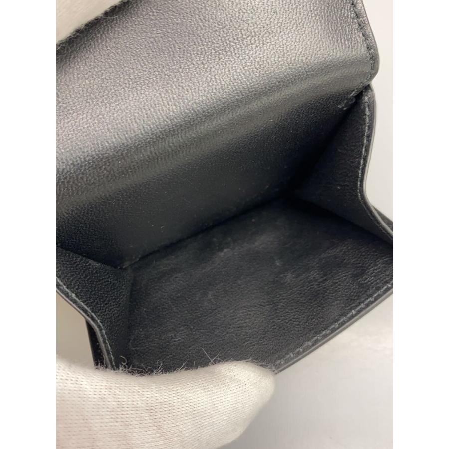 BALENCIAGA◇3つ折り財布/レザー/BLK/無地/メンズ/810904 : セカンド