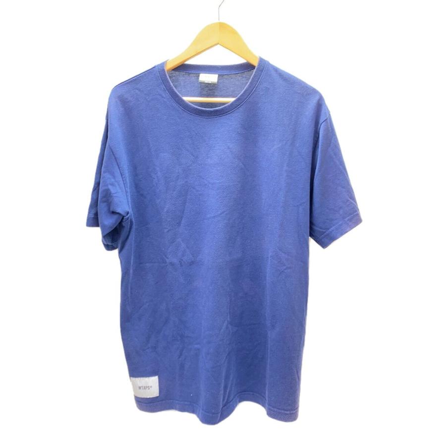 WTAPS◇Tシャツ/2/コットン/NVY/無地/201ATDT-CSM10 : セカンド