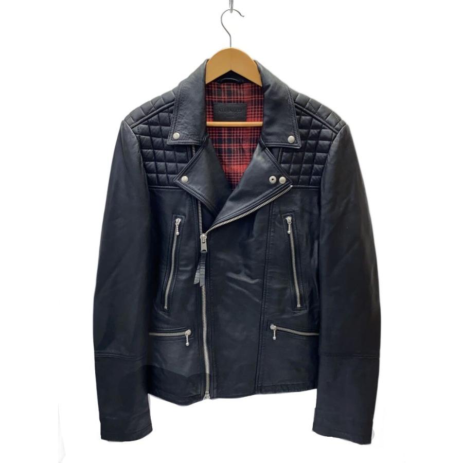 ALLSAINTS◇RANGO BIKER/ダブルライダースジャケット/L/羊革/BLK 