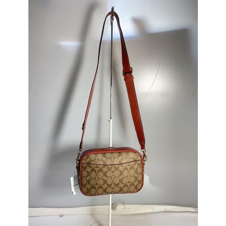 COACH◇×PEANUTS/スヌーピー/ショルダーバッグ/レザー/BRW/CF304 