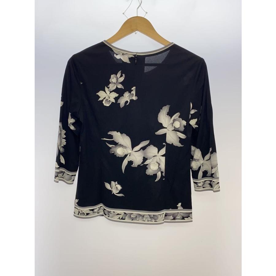 LEONARD◇長袖カットソー/40/--/BLK/花柄/0139214 : セカンド 