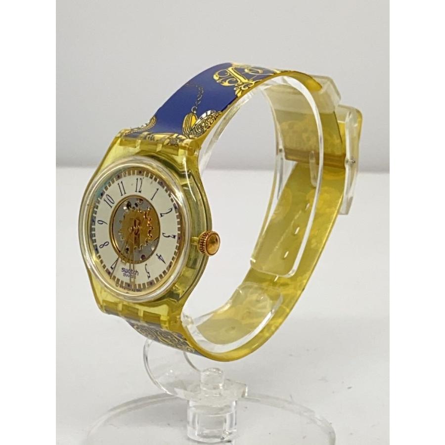 SWATCH◇自動巻腕時計/アナログ/WHT/マルチカラー/SAK106 : セカンド 