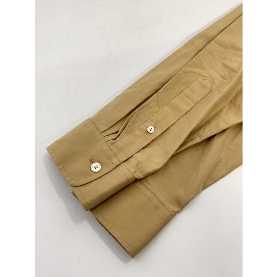 AURALEE◇WASHED FINX TWILL SHIRT/長袖シャツ/3/コットン/CML/無地 