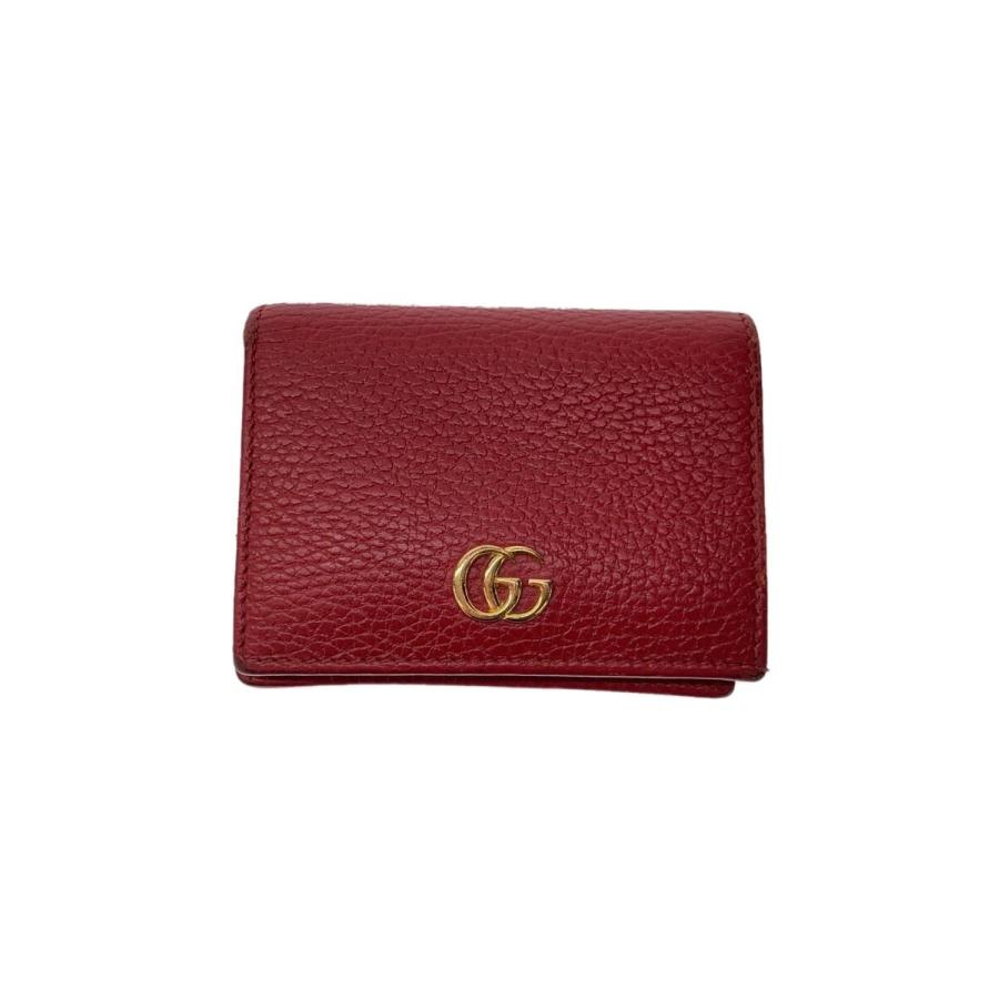 GUCCI◇2つ折り財布/レザー/レディース/456126・0416/プチマーモント