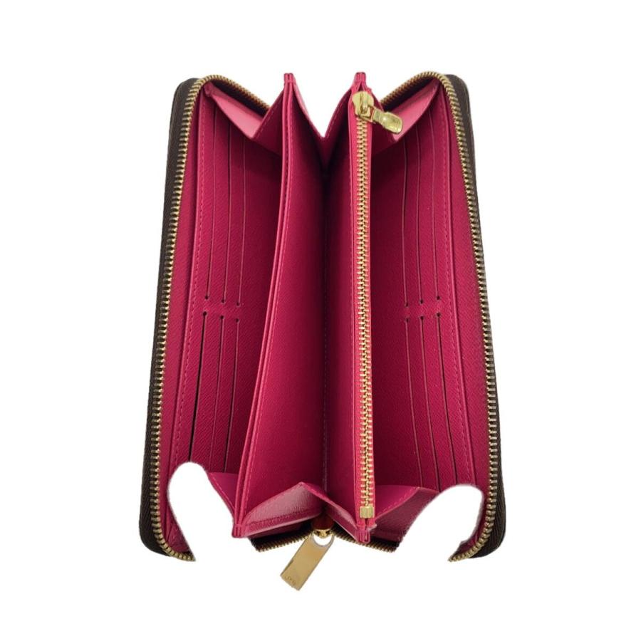 LOUIS VUITTON / ジッピー・ウォレット_モノグラム・キャンバス_パッチーズ_BRW/PVC/BRW/レディース/M63392 LOUIS VUITTON◇ジッピー・ウォレット_モノグラム・キャンバス_