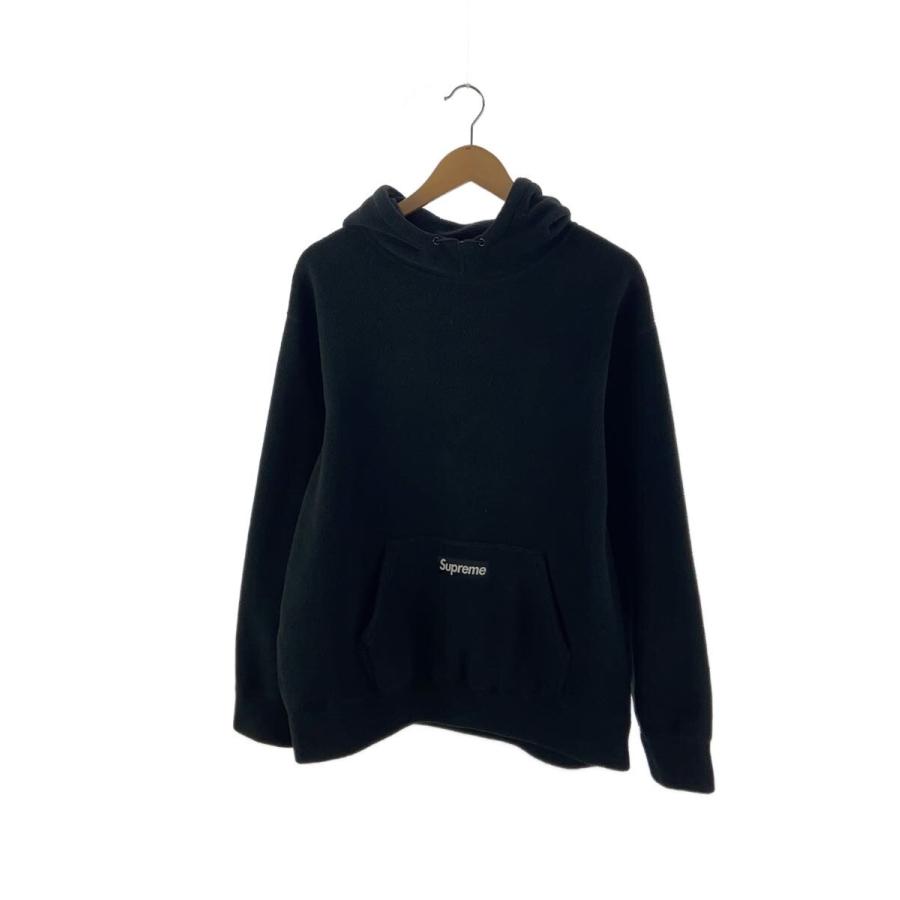 Supreme◇パーカー/POLARTEC/L/ポリエステル/BLK/無地/101837