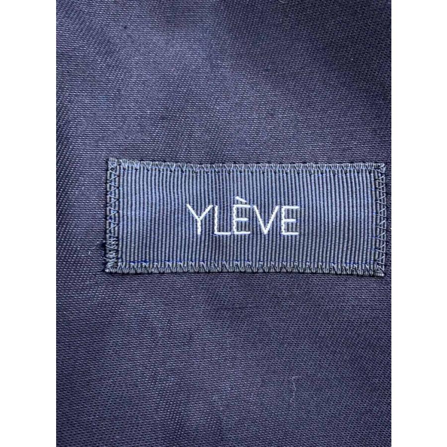 YLEVE◆ステンカラーコート/1/コットン/BLK/無地/168-4110001_2